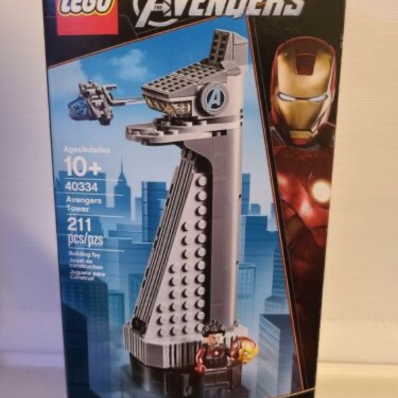 lego avengers tower 40334